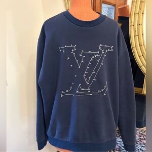 Men’s Louis Vuitton, LV stitch, embroidered sweatshirt size XXL made in Italy